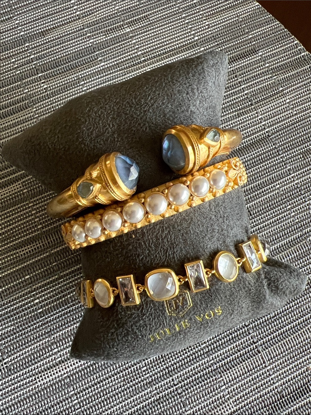 Julie Vos Gold & Crystal Bracelet - Picture 2 of 5